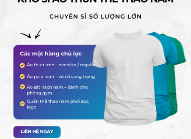  TÌM KHO SỈ ÁO THUN NAM GIÁ RẺ TẠI QUẬN 12