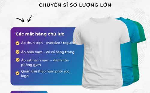  TÌM KHO SỈ ÁO THUN NAM GIÁ RẺ TẠI QUẬN 12